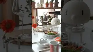 Home Dining with Hoptimist 🤍✨️🍽 #홉티미스트 #플레이팅 #테이블세팅 #homedecor #homedining #cute