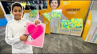 La Fresque du Logement Social My Art Box du Mondial des m&eacute;tiers Lyon 2024 pour recrutement sur Stand