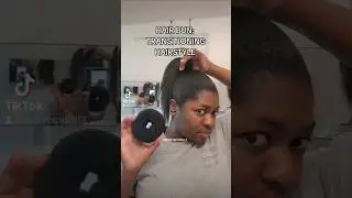 🩷HAIR BUN: TRANSITIONING HAIRSTYLE🩷 #transitioninghair #transitioningtonatural