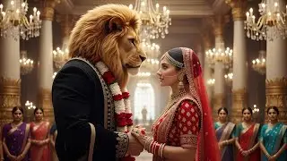 शेर और राजकुमारी की अनोखी शादी ||🤯 #lionlovestory  
