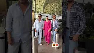 Suniel, Athiya and Ahan Shetty snapped at the airport ❤️🤌🏻 #sunielshetty #athiyashetty #ahanshetty