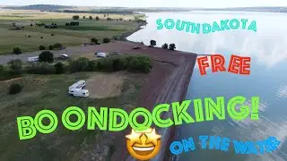 BOONDOCKING AT THE DUDE RANCH LAKESIDE USE AREA in Chamberlain South Dakota FREE OF CHARGE!