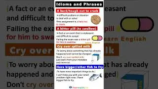 English Idioms (Meanings) | Idioms and Phrases with examples | Idiom Pictures