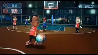 Wii Sports Resort || Basketball || Beating Tommy!(No Commentary)