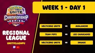 ✨ UCS - EU Regional League ✨ Week 1 - Day 1 ✨ Pokemon UNITE ✨