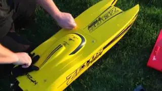 Pro Boat Zelos Twin prop / Top speed test 3 new best 76.5 MPH (123kph)