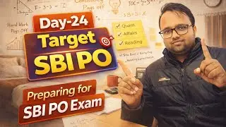 Target SBI PO &ndash; Day-24 | Daily Study Plan That Actually Works #sbipo2026 #studyvlog #ibps #rrb 