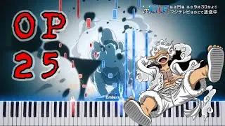 ONE PIECE OP 25 AMV |「 The Peak 」 SEKAI NO OWARI | Piano Tutorial + MIDI FILE