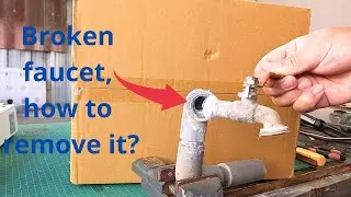 DIY - How to remove a broken faucet thread close to the wall - BHK_DIY At Home #diy #pvc #tips