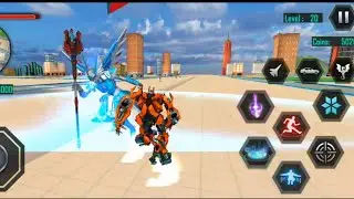 Air robot game - flying Robot transforming plane APK - androidout @YB games