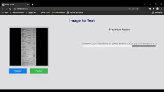 Project name: Image to Text Conversion Dockerized end to end project