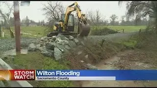 Cosumnes River Expected To Flood Tonight As Work On Levee Continues