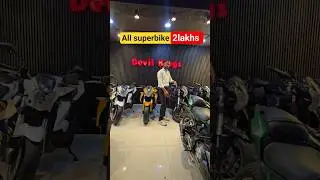 SUPER BIKE SHOWROOM 🔥 2 LAKH #superbike #kawasaki #ninja #zx10r #z900 #h2r #h2 #benali #bmw