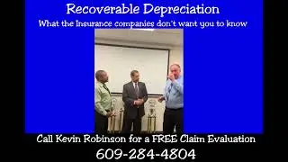 NJ Public Adjuster Kevin Robinson explains recoverable depreciation
