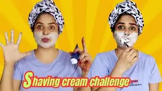 Shaving cream on face | Shaving cream challange | toothbrush challange | requested video #challenge