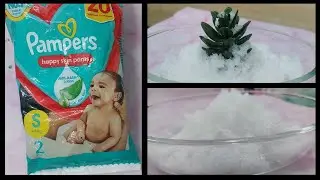DIY Instant Magic Snow using Pampers diaper | Kids fun activity | My hobby Way
