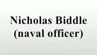 Nicholas Biddle (naval officer)
