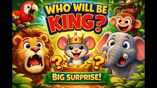 Who Will Be the King? 👑🦁 Funny Jungle Story for Kids