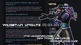 Wildstar New Prime Content, PVE Leaderboards, and More!