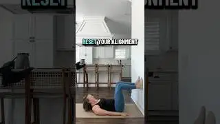 Reset your pelvis with the 90/90 breathing position 🤍 #pregnant #postpartum #health #mom #baby ￼
