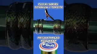 Fuji Prisma Thread Spiral / Acid Wrap Flex Coat #custom #fishing #rodbuilding #flexcoat #fuji