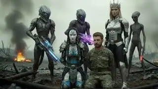 The human soldier and the alien woman waiting for execution for their love&hellip;