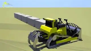 Cartoon for kids - Giant Truck Team Move House