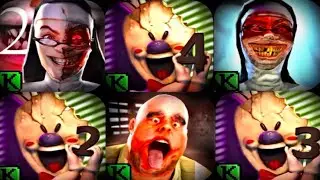 Keplerian&rsquo;s All Horror Games JumpScares Battle - 👾Evil Nun 2👾Ice Scream Games👾Mr Meat👾