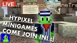 Minigames! Hypixel Live Stream With Viewers! - Come Join in Game (Livestream)