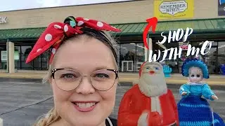 I'M SUPPOSED TO BE ON VACATION | Antique Vendor Mall Shop With Me! | Angola, Indiana