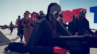 GANGSTER vs US POLICE amazing battle | Totally Accurate Battle Simulator - TABS