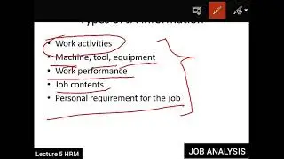 HRM Lec (5) |Job analysis |Methods of job analysis