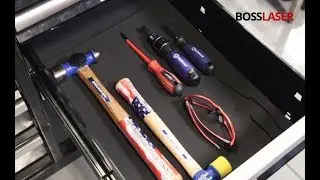 CO2 Laser Cut Foam for Tool Storage  - Tool Drawer Organizer -  Boss Laser