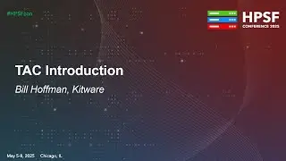 TAC Introduction - Bill Hoffman, Kitware