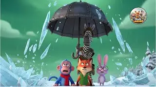 THE GIANT HAILSTORM CHALLENGE! 🧊🆘 Can the Team Protect the Village? 🐒🦊🦓🐰 Pixar 3D Animated Story.