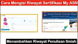 Cara Update Data Riwayat Sertifikasi  di My ASN Menambahkan Riwayat Penulisan Ilmiah