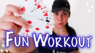 FITNESS CARD GAME | Fun Workout at Home | JennEfinnee