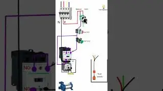 pump auto manual start stop with 1 float switch |1 float switch se pump ko automatic start stop kare