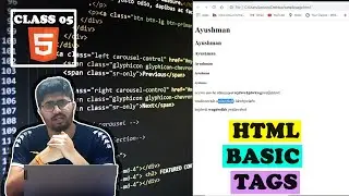 HTML FOR BEGINNERS | CLASS 5 | HTML BASIC TAGS | HINDI/ENGLISH | 2020
