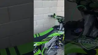 Sound of a KX450F.. does she sound good? #motocross #dirtbike #kawasaki
