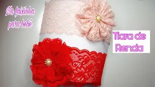 💗Faixinha para bebê (na renda) Fácil e lindo-DIY