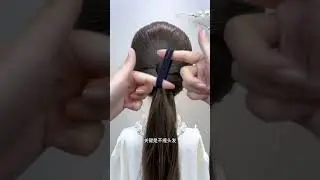 In winter when wearing a coat I tie my hair into a low textured bun#Compile and