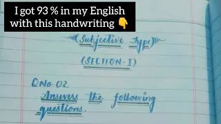 Paper presentation of class 9th English| Rehmat's handwriting 