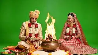 Indian Wedding Green Screen | Hindu Marriage Ritual VFX Free Stock Footage