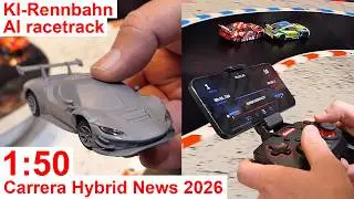 Carrera Hybrid News @ Spielwarenmesse 2026: Pitlane, Br&uuml;cke, KI-NPC-Modus, Ferrari 296 GT3, Formel 1