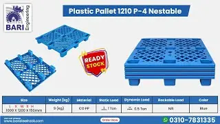 Nestable Plastic Pallet in Lahore Pakistan | Bari Plastic Pallet Industry