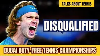Andrey rublev was disqualified after yelling at a line judge| Tennis Lovers