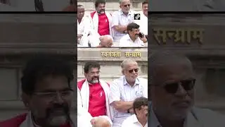Bengaluru: BJP workers stage protest in Vidhana Soudha demanding probe in murder of Jain Monk