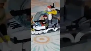 Police boat with qman Lego.