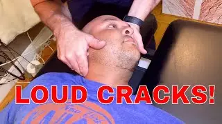 CRAZY LOUD NECK CRACK ON NYC SHOE ARTIST! (Best NYC Chiropractic)